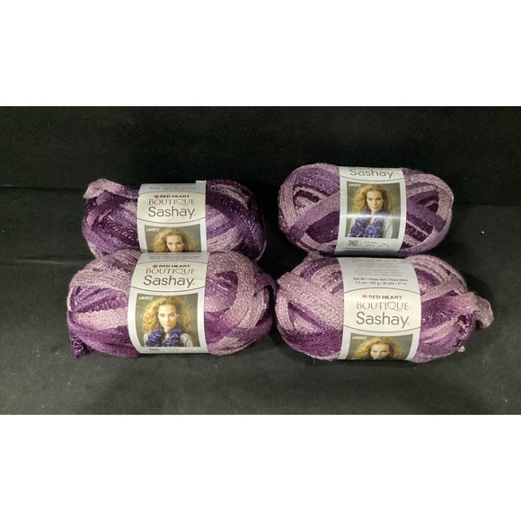 Red Heart Other - Red Heart Boutique Sashay Yarn Lot 4 Skeins Boogie Super Bulky Acrylic New